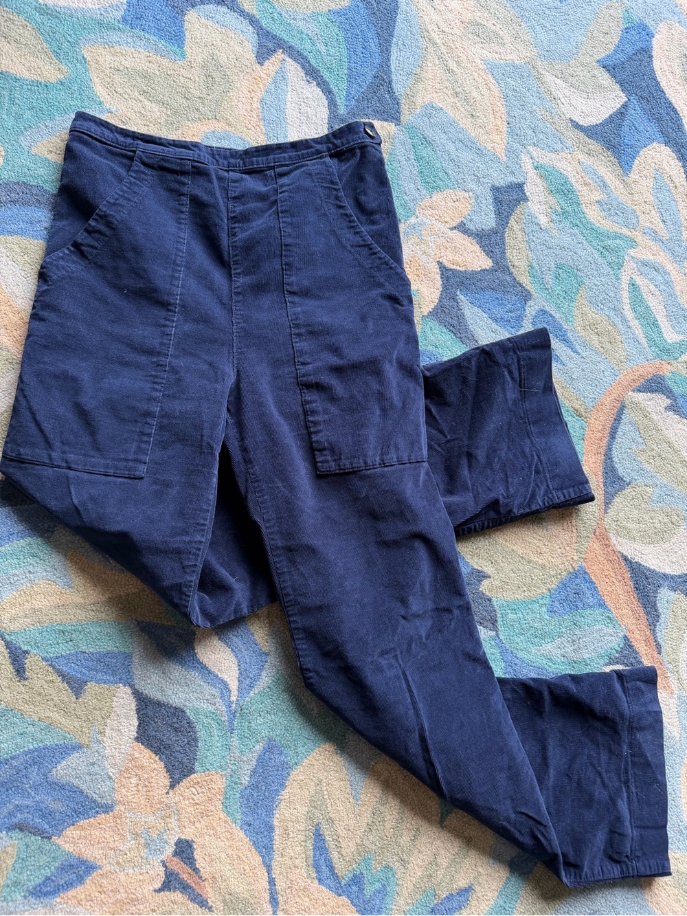 Prairie Underground Navy corduroy high waist pants size medium